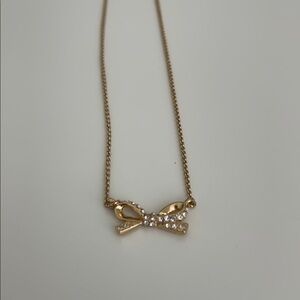Kate Spade Gold Bow Pendant Necklace